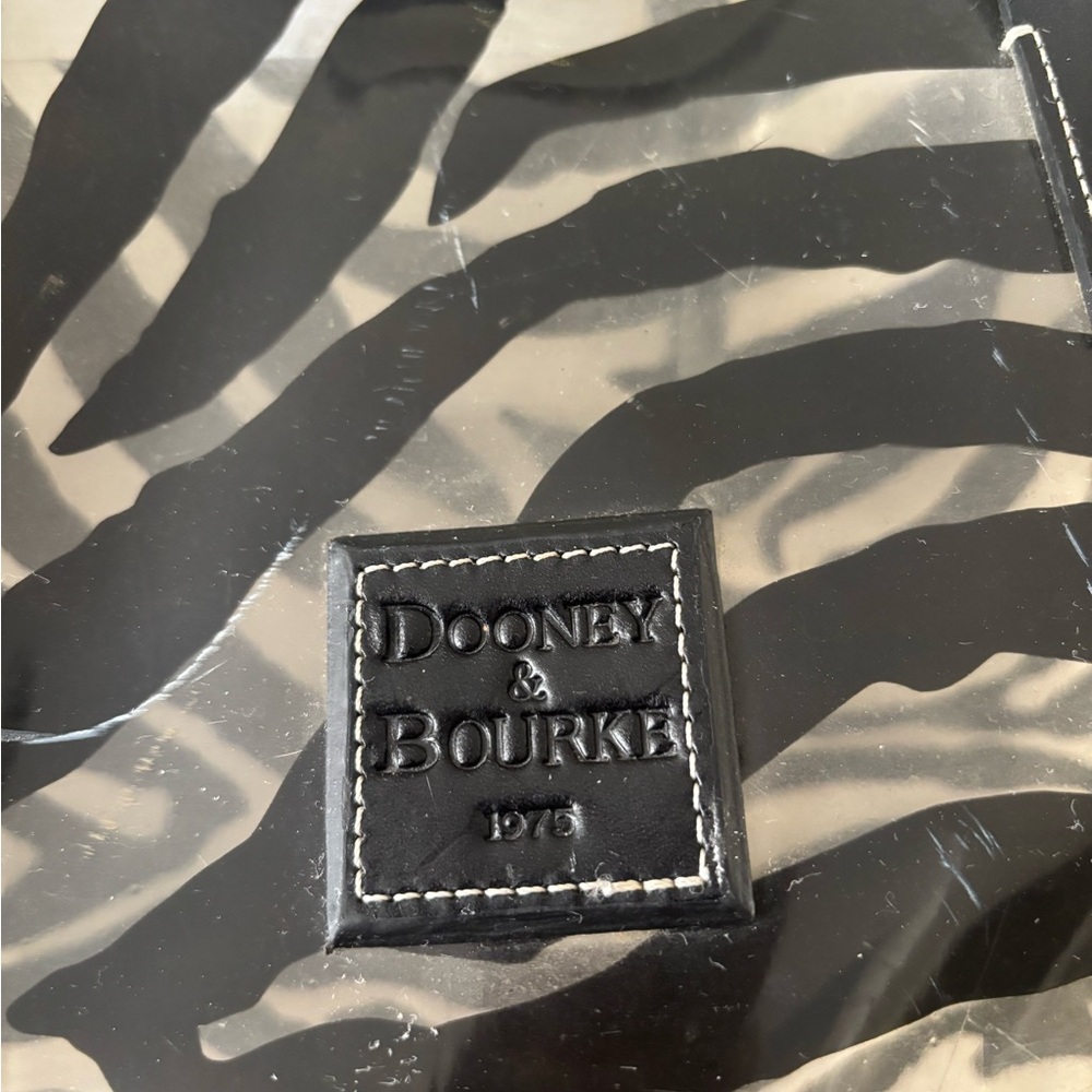 Dooney & Bourke Black and White Animal Print Bag